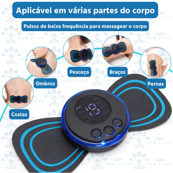 Mini massageador portátil para homens e mulheres, USB recarregável, massageador de pescoço, massagem contínua, Coluna Lombar.
